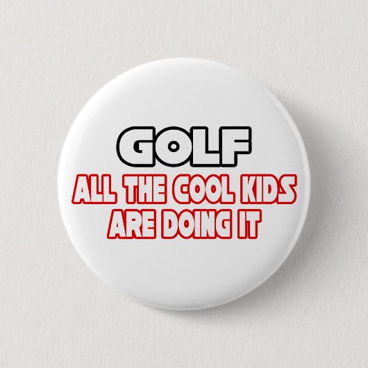 Golf, cool Kids Button (Vorderseite)