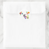 Golf Cool Polka Dots Runder Aufkleber (Tasche)