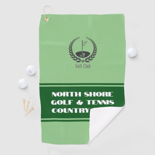 Golf Country Club Handtuch mit Club Logo (Insitu)