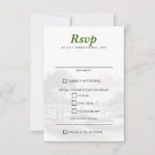 Golf Couple Food RSVP Karte (Vorderseite)