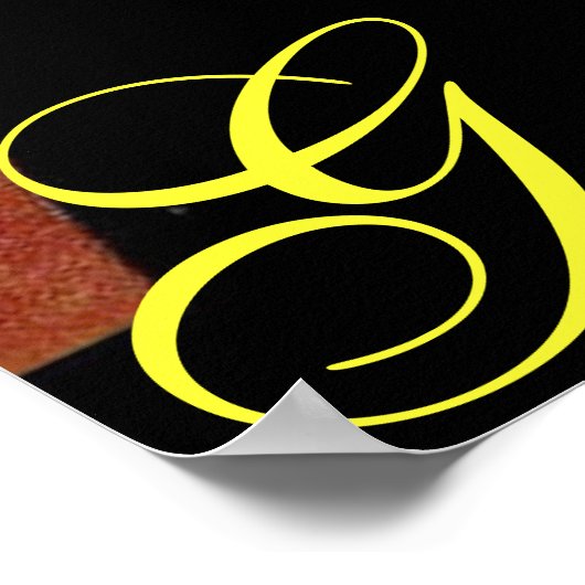 Golf Couple Print Poster (Ecke)