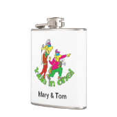 Golf Couple Vinyl Wrapped Flask Flachmann (Links)