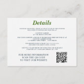 Golf Couple Wedding Begleitkarte (Vorderseite)