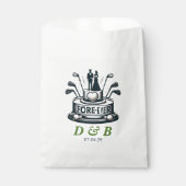 Golf Couple Wedding Geschenktütchen (Vorderseite)