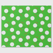 Golf Course Balls und T-Shirts Muster Geschenkpapier (Flach)