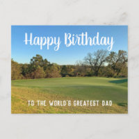 Golf Course Foto Custom Happy Geburtstag Vater