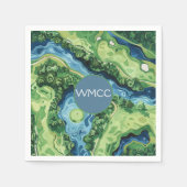 Golf Course Gala Paper Napkin Serviette (Vorderseite)