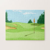 Golf Course Green Illustration Puzzle (Horizontal)