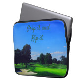 Golf Course Grip es und Rip it Laptopschutzhülle (Vorderseite Links)