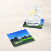Golf Course Grip es und Rip it Rechteckiger Pappuntersetzer (Vor Ort)