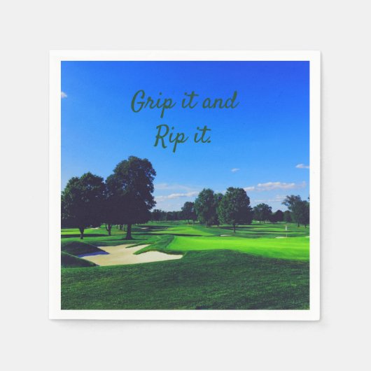 Golf Course Grip es und Rip it Serviette (Vorderseite)