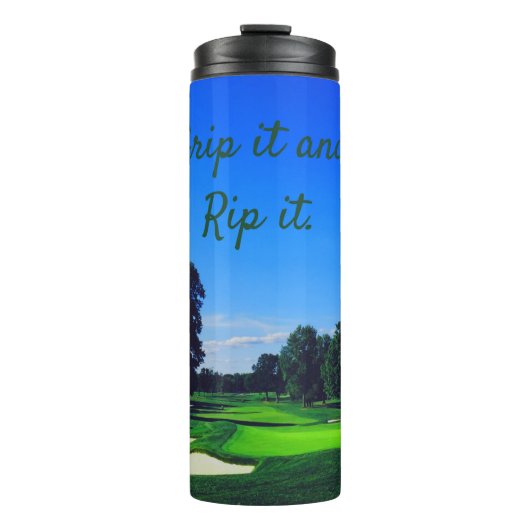 Golf Course Grip es und Rip it Thermosbecher (Vorderseite)