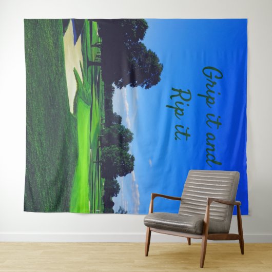 Golf Course Grip es und Rip it Wandteppich (Beispiel (Horizontal))