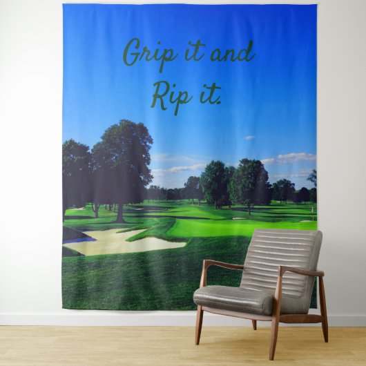 Golf Course Grip es und Rip it Wandteppich (Beispiel)