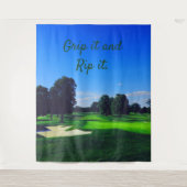 Golf Course Grip es und Rip it Wandteppich (Vorderseite)