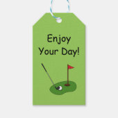 Golf Course Hole mit Flag personalize Geschenkanhänger (Vorderseite)