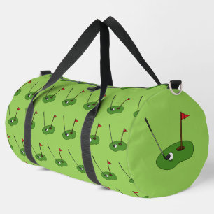 Golf Course Hole mit Flaggenmuster Duffle Bag
