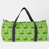 Golf Course Hole mit Flaggenmuster Duffle Bag (Vorderseite)