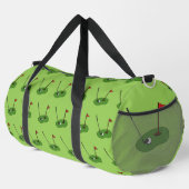 Golf Course Hole mit Flaggenmuster Duffle Bag (Rechte Ecke)