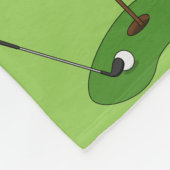 Golf Course Hole mit Flaggenmuster Fleecedecke (Ecke)