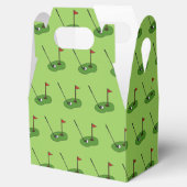 Golf Course Hole mit Flaggenmuster Geschenkschachtel (Geöffnet)