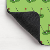 Golf Course Hole mit Flaggenmuster Mousepad (Ecke)