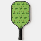 Golf Course Hole mit Flaggenmuster Pickleball Schläger (Rückseite)