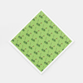 Golf Course Hole mit Flaggenmuster Serviette (Ecke)
