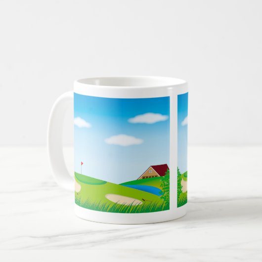 Golf course kaffeetasse (Vorderseite Links)