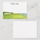 Golf Course with your name Mitteilungskarte (Vorne/Hinten)