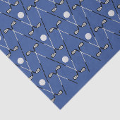 Golf Crossclubs Muster tief blau Seidenpapier (Ausschnitt)