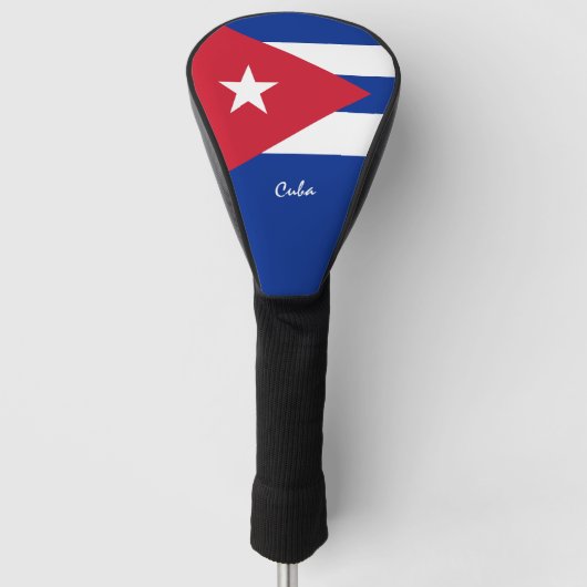 Golf Cuba & Cuban Flag / Golf Clubs Covers Headcover (Vorderseite)