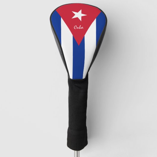 Golf Cuba & Cuban Flag / Golf Clubs Covers Headcover (Vorderseite)