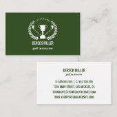 Golf-Cup-Logo| Golf Beruflich oder Tauchlehrer Visitenkarte (Vorne/Hinten)