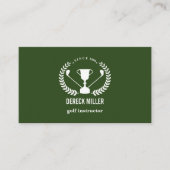 Golf-Cup-Logo| Golf Beruflich oder Tauchlehrer Visitenkarte (Vorderseite)