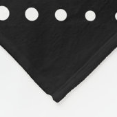 Golf Custom Male Golfer Silhouette Schwarz & Weiß Fleecedecke (Ecke)