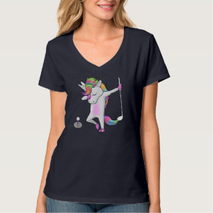 Golf Dabbing Unicorn Funny Dab Dance Funny Gift T-Shirt