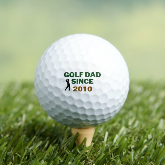 Golf Dad Since Year Vintage Design Golfball (Insitu T-Shirt)
