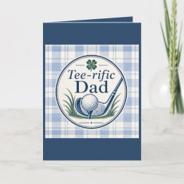 Golf Dad Vatertagskarte Tee-rific Dad Karte