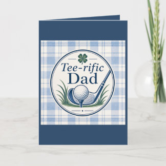 Golf Dad Vatertagskarte Tee-rific Dad Karte