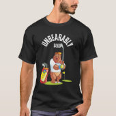 Golf Daddy Bear Vatertag T-Shirt (Vorderseite)