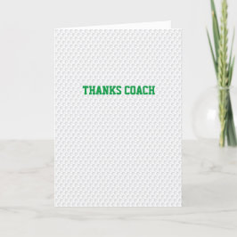 Golf dank Coach eigene Nachricht Moderner Golfball Feiertagskarte