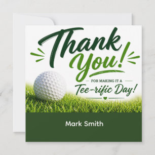 Golf Danke für den tollen Tag