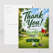 Golf Danke für den tollen Tag Postkarte (Vorne/Hinten)