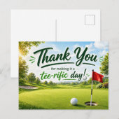 Golf Danke für den tollen Tag Postkarte (Vorne/Hinten)