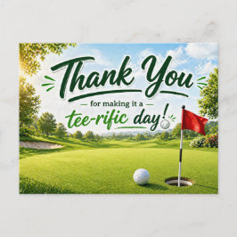 Golf Danke für den tollen Tag Postkarte
