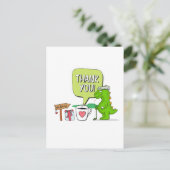 Golf Danke für die Golfer Wedding Postkarte (Stehend Vorderseite)