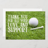 Golf danke Ihnen Karte Liebe und Unterstützung für (Vorne/Hinten)
