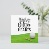 Golf danke Ihnen so viel für den Golfball auf Grün (Stehend Vorderseite)