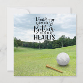 Golf danke Ihnen so viel für den Golfball auf Grün